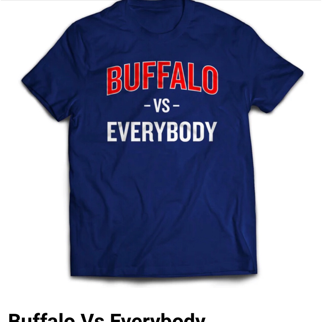 Buffalo Vs Everyone Youth Medium Tee Shirt.